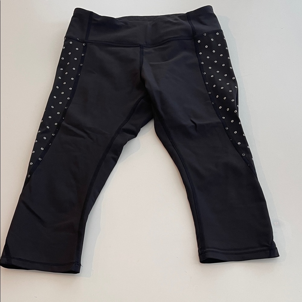 Lululemon athletica Black Polka Dot Leggings capris